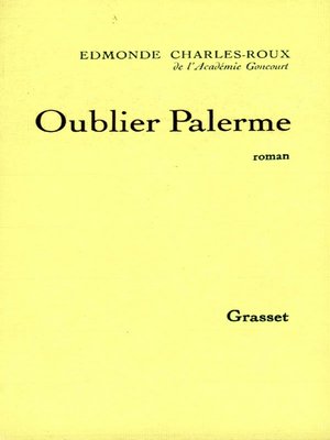 cover image of Oublier Palerme